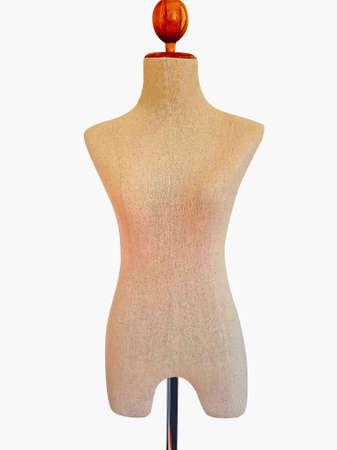 Mannequins display clothes on isolated white background.の写真素材