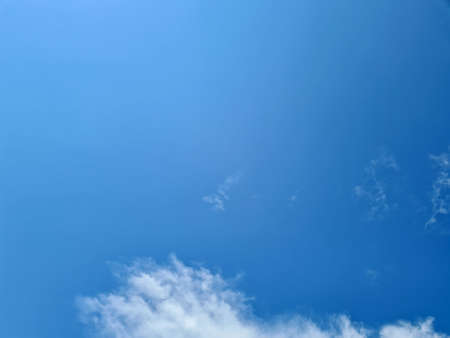 Blue background The sky is cloudy