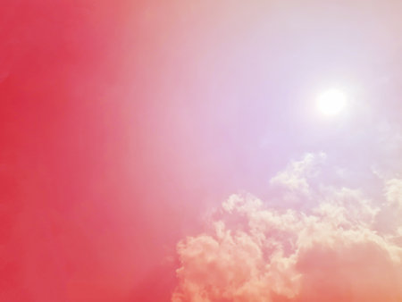 Colorful cloudy sky in morning, Gradient color. Sky texture, abstract nature backgroundの写真素材