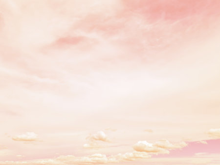 Colorful cloudy sky at sunset. Sky texture, abstract nature backgroundの写真素材