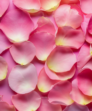 pastel background with rose flower petalsの素材