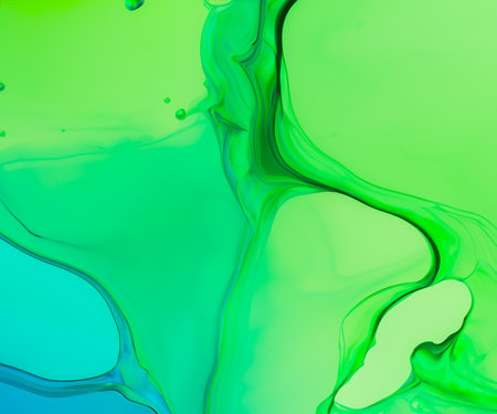 Pastel green making background like liquidの素材