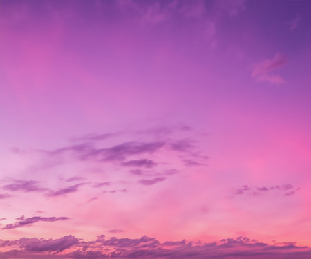 pink sky and clouds backgroundの素材