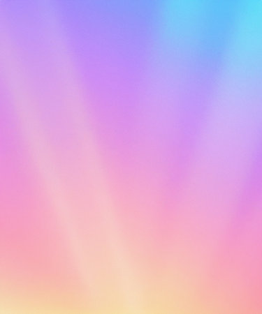 Sky midday sunlight beams rainbow pastel gradient pale orange-pink purple-blue dramatic.の素材