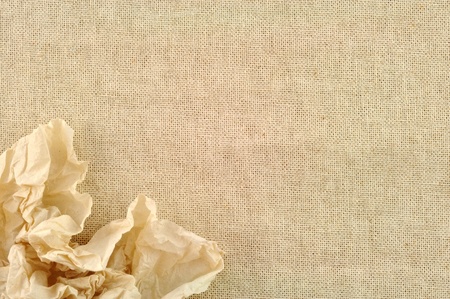 frame made of Tissue with a canvas of burlapの写真素材