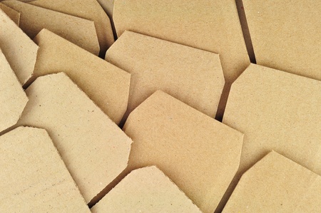 Textured recycled cardboard with natural fiber partsの写真素材