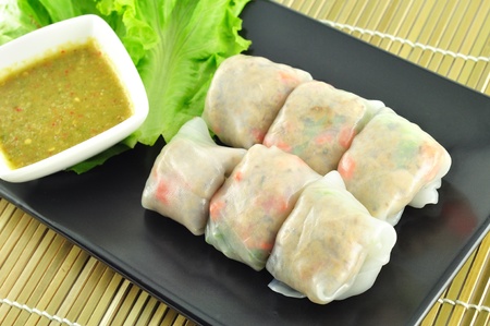 Southeast Asian Style Summer Rollの写真素材