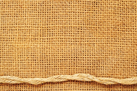 frame of ropes on sack