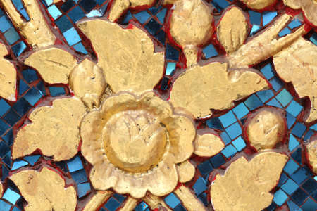 Golden Flower On The Blue Mirror