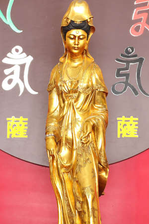The golden kuan chinese style. Very beautiful.の写真素材