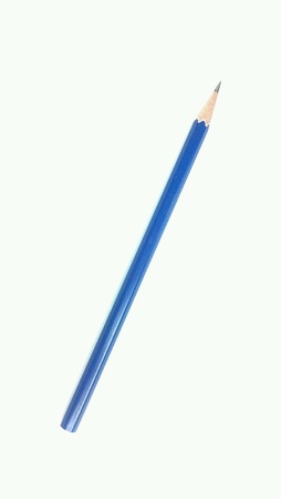 Blue pencils isolated on white backgroundの素材