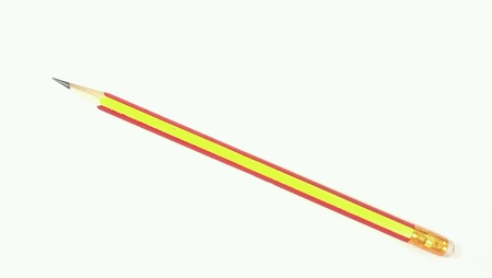 Pencil with red and yellow color isolatedの素材