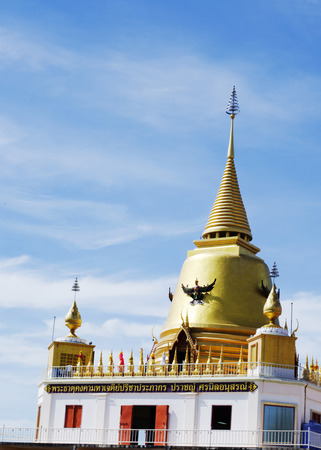 Gold Pagoda in Temple Thailandの写真素材