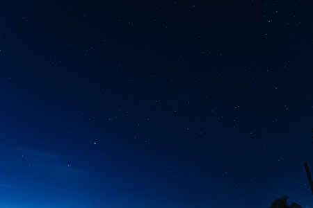 At night full of stars blue sky good for background.の写真素材