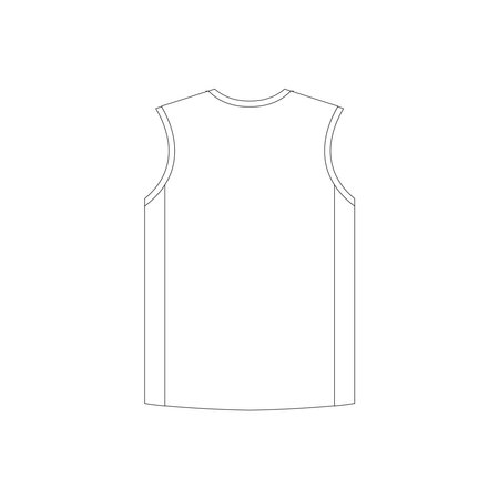 T-shirt icon. Outline vector illustration of t-shirt.のイラスト素材