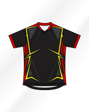 Soccer jersey design template. Football jersey concept. Vector illustration.のイラスト素材
