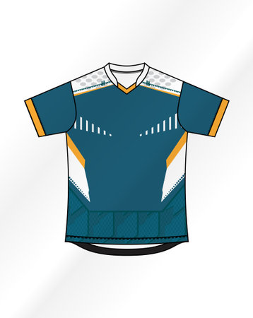 Sports shirt design, vector illustration eps 10. Sport clothing.のイラスト素材