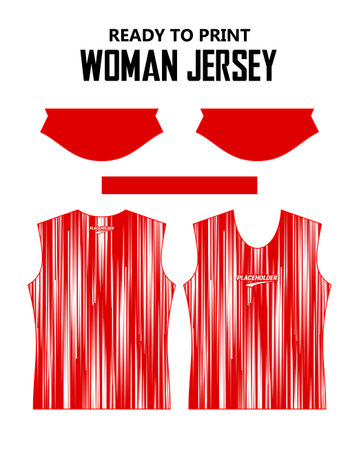 Women's T-shirt design. basic short slim fit O neck ready to print on itのイラスト素材