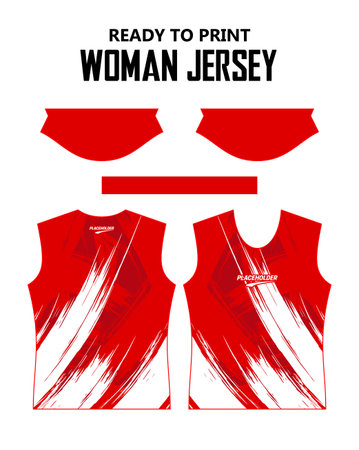 Vector illustration of a set of women's basic short slim fit O neck ready to print on itのイラスト素材