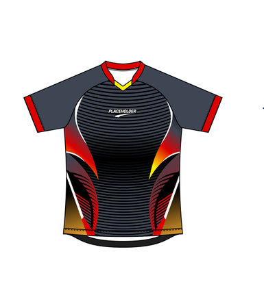 High-Speed Optical Lines Raglan Short Sleeve Double V-Neck jerseyのイラスト素材