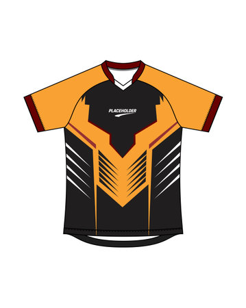 Soccer jersey. Sport t-shirt design template. Vector illustrationのイラスト素材