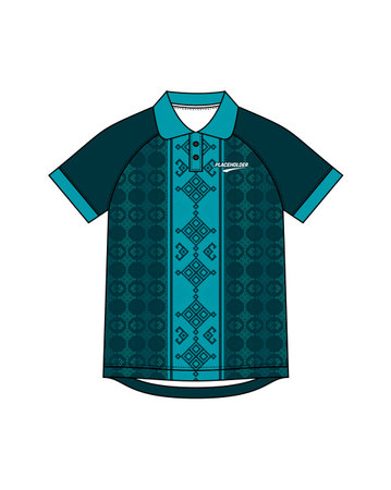 Polo shirt template on white background. Vector illustration. Eps 10.のイラスト素材