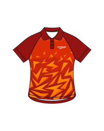 Polo t-shirt vector illustration isolated on a white background.のイラスト素材