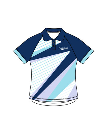 Polo shirt design template vector isolated on white background. Polo t-shirt.のイラスト素材