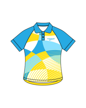 Polo shirt design template. T-shirt apparel vector illustration.のイラスト素材