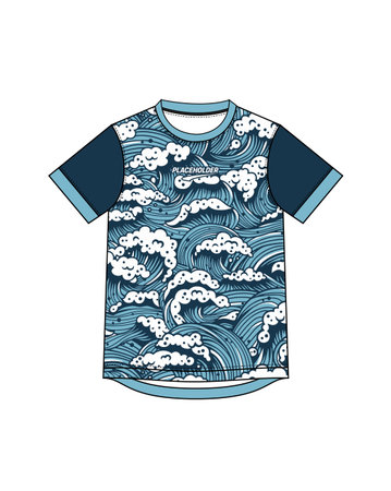 T-shirt design. Vector illustration. T-shirt template.のイラスト素材