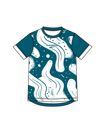 T-shirt design, vector illustration. T-shirt template.のイラスト素材