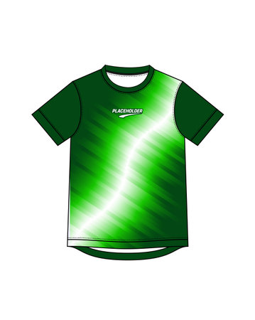 Green sport t-shirt isolated on white background. Vector illustration.のイラスト素材