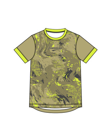 T-shirt design template. Vector illustration of a t-shirt.のイラスト素材