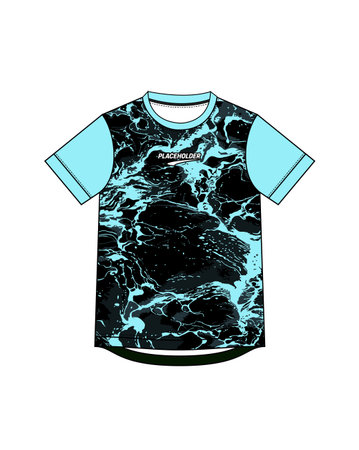 T-shirt design template. Vector t-shirt mockup.のイラスト素材