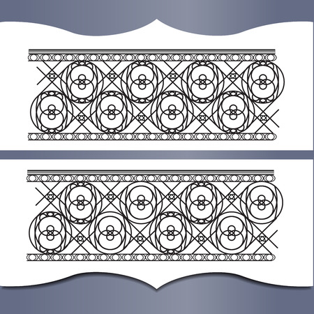 Metal forging. An element of interior or exterior design.のイラスト素材