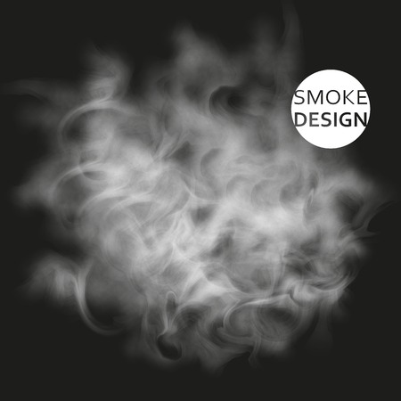 Abstract white smoke texture template. Steam, cloud realistic texture.のイラスト素材