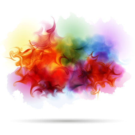 Abstract splash colorful smoke background. Realistic texture.のイラスト素材