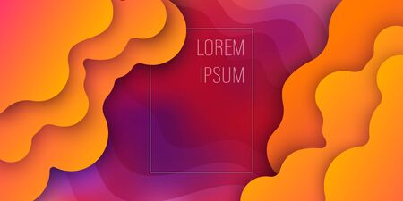 abstract geometric liquid Fluid gradient design backgroundのイラスト素材