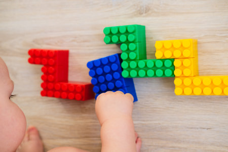 Numbers 2022 made from constructor. Concept - kids toys and childhood.の写真素材