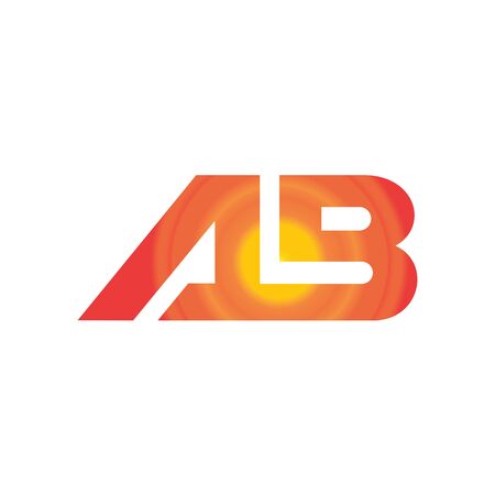 initial letter ab or ba design templateのイラスト素材