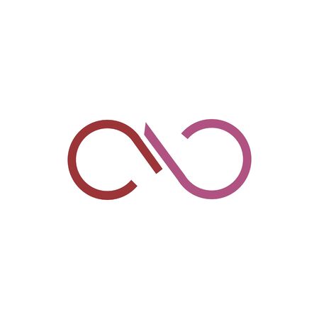 initial letter ab or ba design templateのイラスト素材