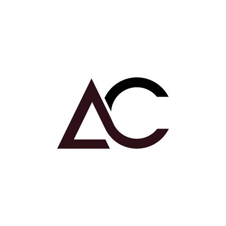 Initial letter ac logo or ca logo vector design templateのイラスト素材