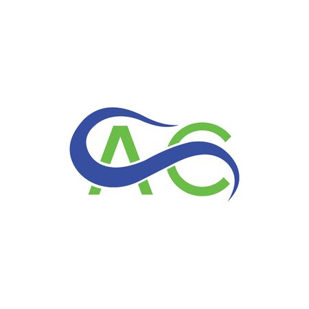 Initial letter ac logo or ca logo vector design templateのイラスト素材