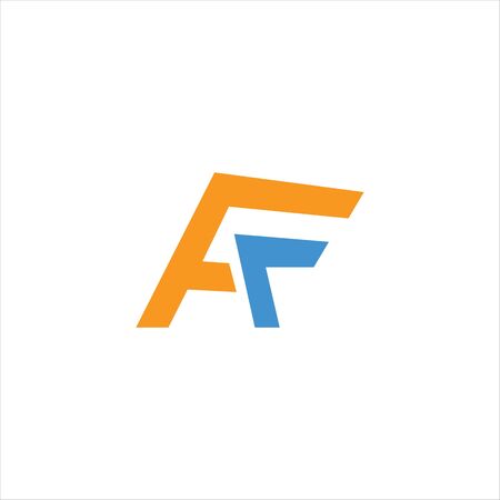 Initial letter af or fa logo vector design templateのイラスト素材
