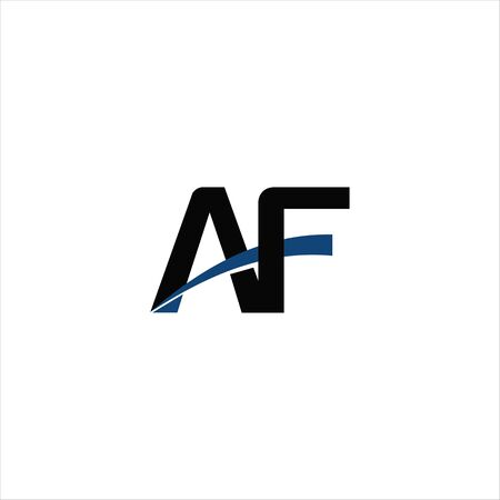 Initial letter af logo or fa logo vector design templateのイラスト素材