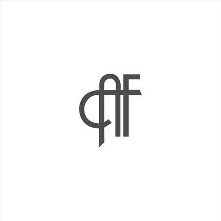 Initial letter af logo or fa logo vector design templateのイラスト素材