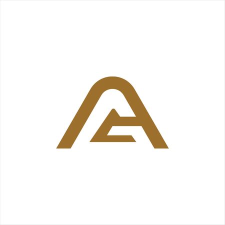 Initial letter ag logo or ga logo vector design templateのイラスト素材