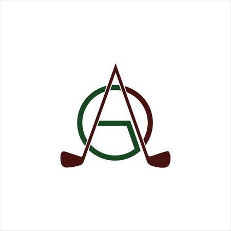 Initial letter ag logo or ga logo vector design templateのイラスト素材