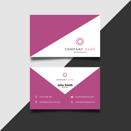 modern creative and clean business cardのイラスト素材