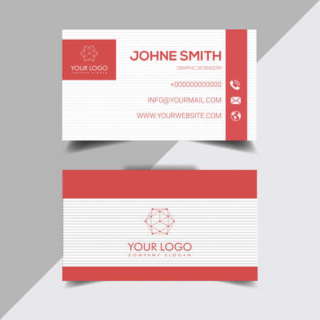 Modern creative business card and clean business card templateのイラスト素材